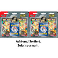 Pokémon-TCG: Mega-Entwicklung - Erhabene Helden - Zwei-Boosterpacks im Blister, Sammelkarten