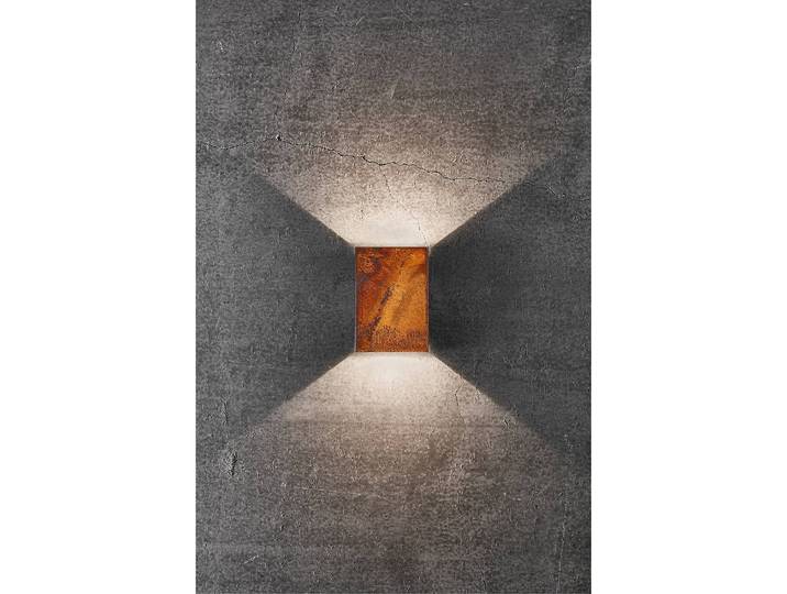 LED-Wandleuchte Fold VI 10 x 15 x 5cm Braun