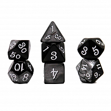 Dice4friends Würfelset Fable - Ravens (Schwarz) 300069