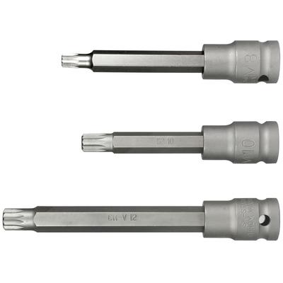 Sw Stahl IMPACT-Schraubendreheinsätze, 1/2, Innenvielzahn, M8-M12, 3-tlg. [Hersteller-Nr. 05213L]