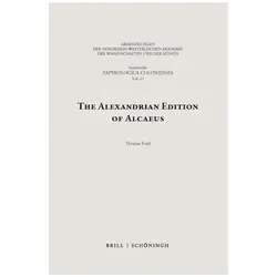Ford:The Alexandrian Edition of Alcaeus, Fachbücher von Thomas Ford