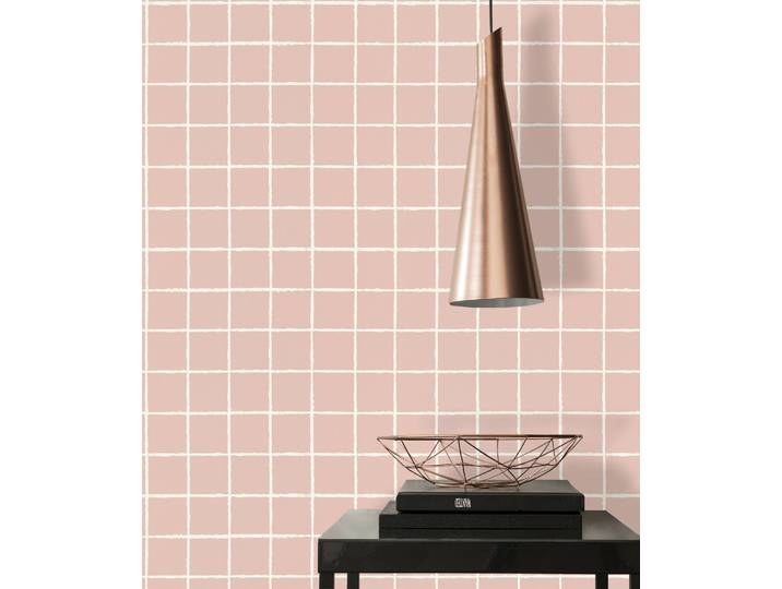 Vliestapete LIVING WALLS LIMITED – Handgezeichnetes Karo , rosa, B:0,53m H:0m L:10,05m, Vlies, Tapeten, Vliestapete, Lockeres Gittermuster mit handgezeichnetem Charakter