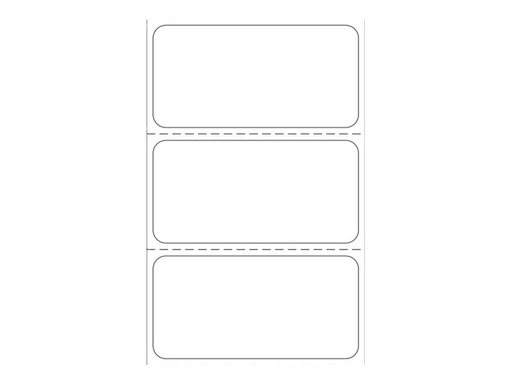Zebra Z-Perform 1000D - Papier - permanenter Klebstoff - unbeschichtet - 25.4 x 50.8 mm 2580 Etikett(en) (1 Rolle(n) (3006609)