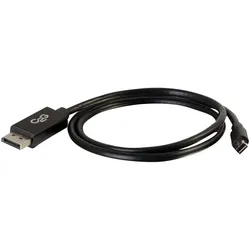 C2G Adapterkabel | Mini-DisplayPort auf DisplayPort | 2 Meter | Schwarz