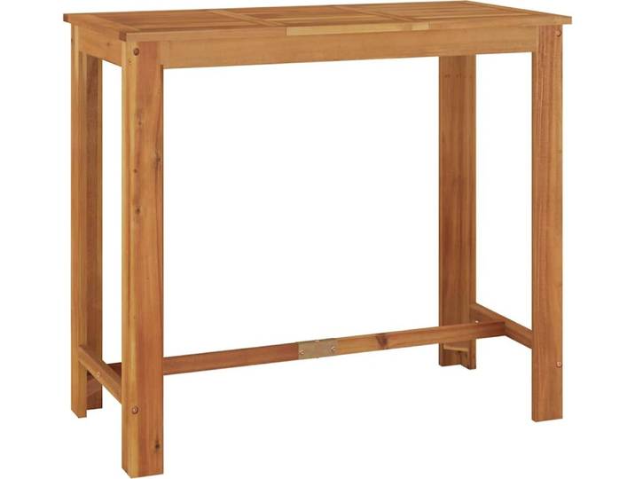 vidaXL Garten-Bartisch 120x60x105 cm Massivholz Akazie