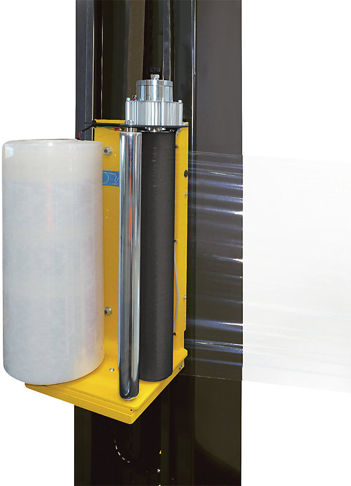 kaiserkraft Palettenwickler OneWrap, mit rundem Drehteller, Palettenhöhe 2400 mm, Drehteller Ø 2200 mm, elektromagnetische Bremse