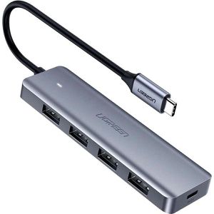 UGREEN USB-Hub USB-C 4 Port, 4 USB 3.0 Ports, Anschluss-Stecker USB-C