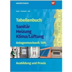 Tabellenbuch Sanitär-Heizung-Klima/Lüftung, Schulbücher von Ingolf Baumann, Rolf Bader