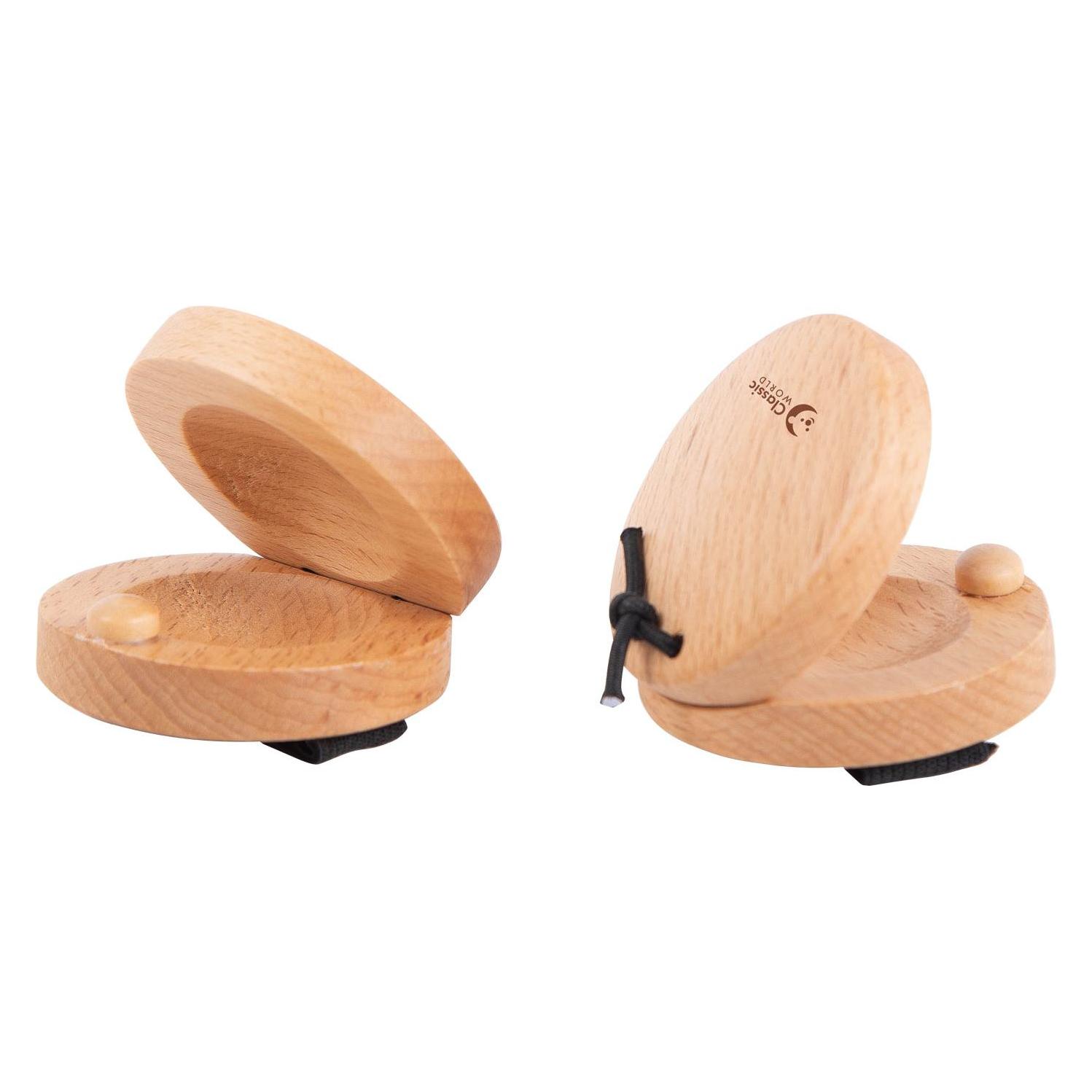 Classic World Kastagnetten aus Holz, 2 Stück. (Perkussion) (36687123)