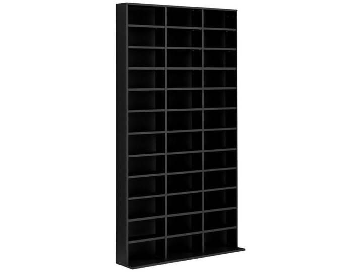 LIA Rangements pour CD et DVD étagère rangement capacité max. 1116 CD/528 DVD 36 compartiments et étagères réglables pour bur