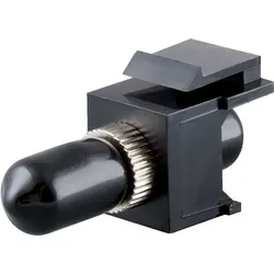 Bachmann LWL-Kupplung ST-D ST-D MM Kunststoff 918.073 schwarz einrasten