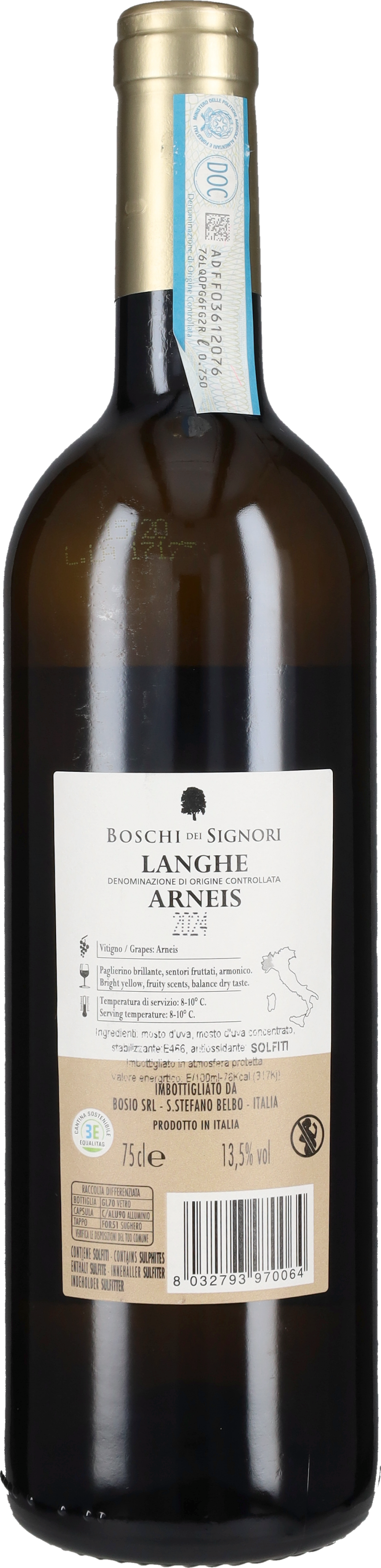 Bosio Langhe Arneis Boschi dei Signori 2025