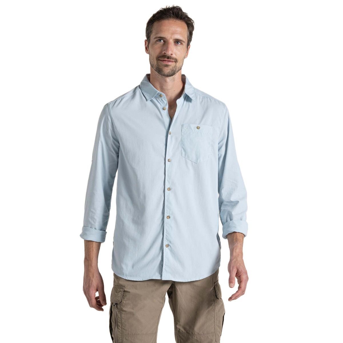 Craghoppers Nosilife Nuoro Long Sleeved Shirt II niagara blue (255) L CMS713 255 70