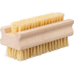 Gut&Günstig Nagelbürste 650009, aus Holz, mit harten & weichen Naturfibre-Borsten