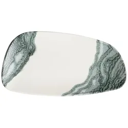 Churchill Tide Black Chefs Geo Platte White 30x15,5cm
