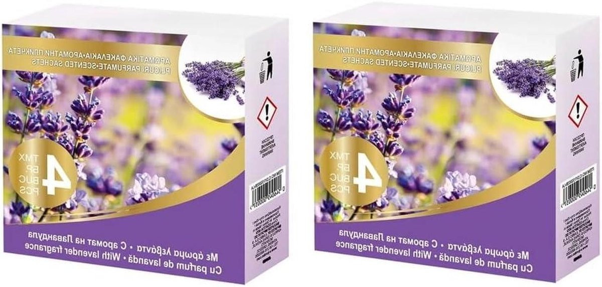Geurzakjes Lavendel - 8 stuks - Paars
