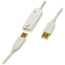LogiLink USB A – USB A (12 m, USB 2.0, 2.50 W), USB Kabel