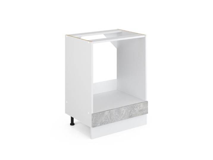 Meuble pour four R-Line 60cm sans PT Béton/Blanc Vicco 30246