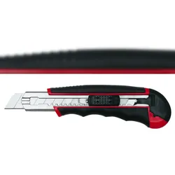 WEDO 078418 Cutter Autoload 18mm rot/schwarz inklusiv 6 Klingen im Magazin
