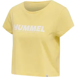 hummel hmlLEGACY Cropped T-Shirt Damen golden haze M