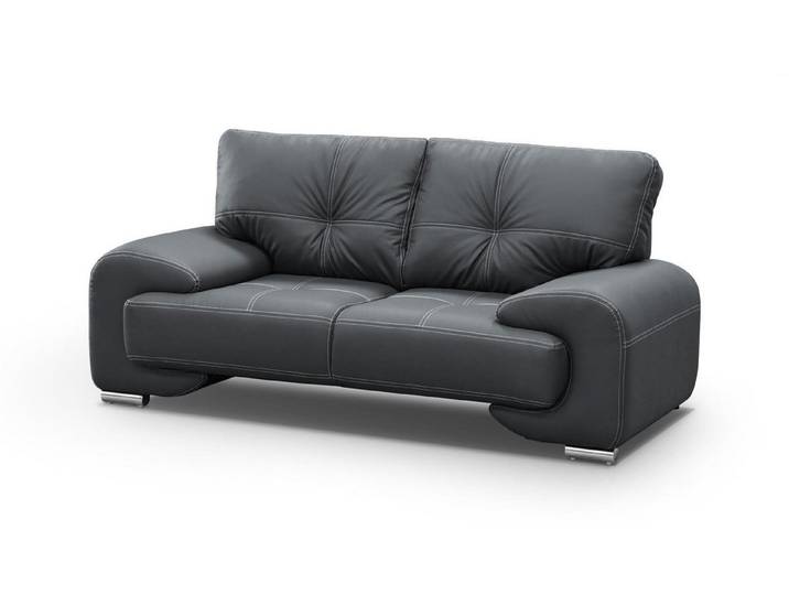 Beautysofa 2-Sitzer Couch OMEGA, Kunstleder, Modern Design