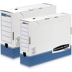 Fellowes, Dokumentenablage, Bankers Box System 80 mm Archiv-/Transportbox (A4)