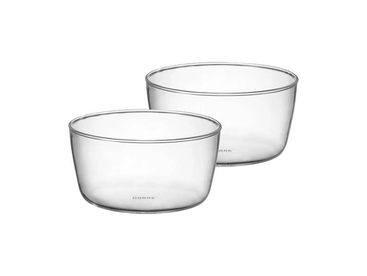 Dorre Saladiers de service Seria en verre, lot de 2 Ø10 cm