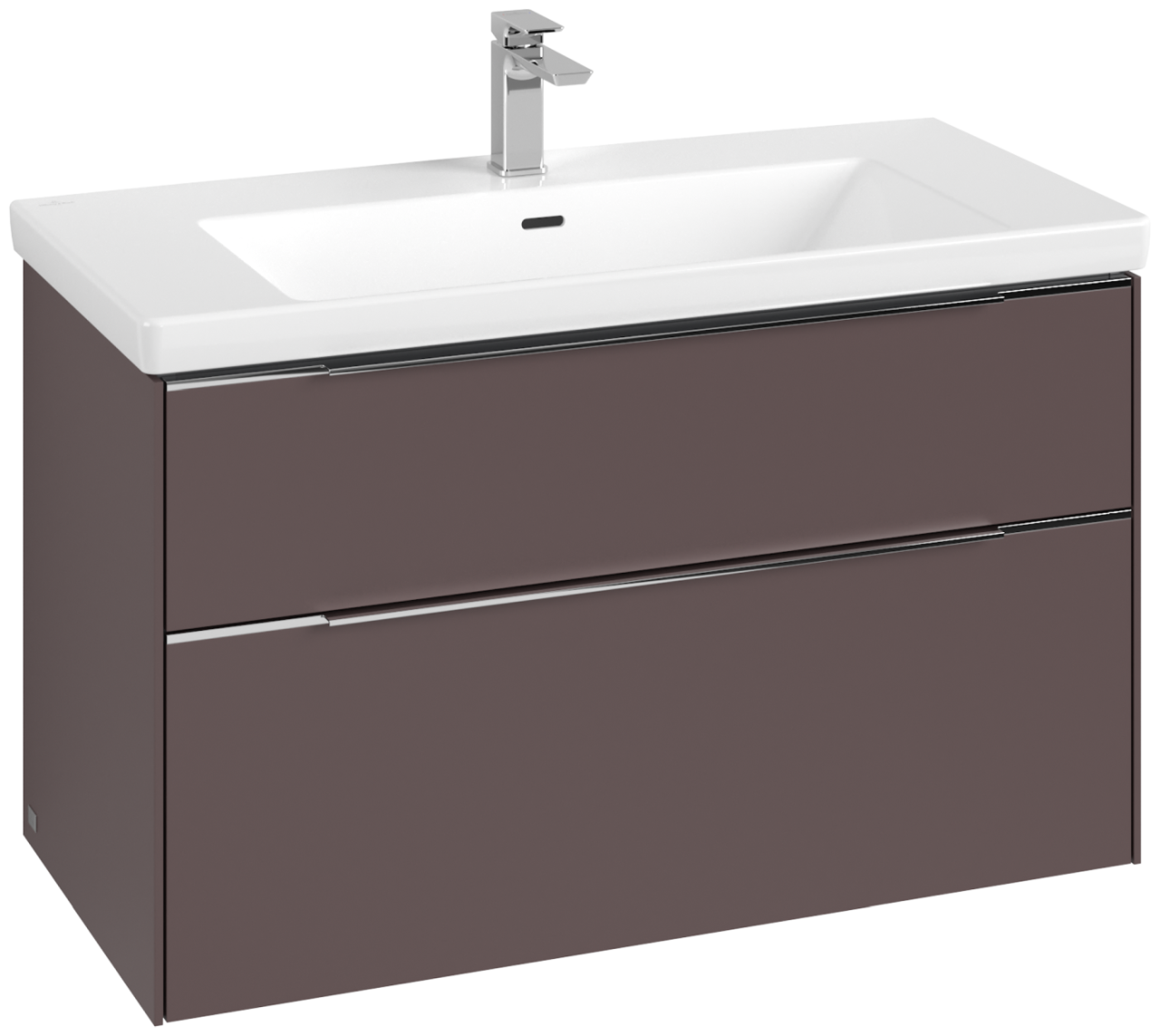 Villeroy & Boch Waschbeckenunterschrank Subway 3.0 C570L0 973x576x462 mm mit Beleuchtung Dark Berry C570L0AE