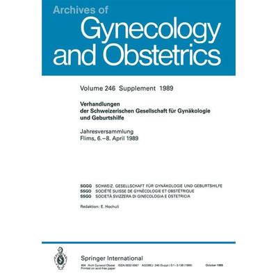 Verhandlungen der Schweizerischen Gesellschaft für Gynäkologie und Geburtshilfe, Taschenbuch von C. Kind,H. Schneider,H. P. G. Schneider,H. I. Wyss,H.