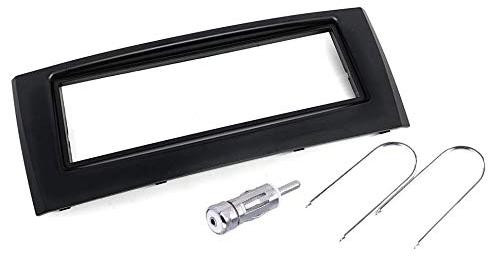 Selius Radiopaneel 1-DIN autoradio frame met antenne adapter en demontagesleutels zwart
