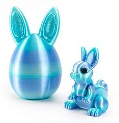 Uplifted Goods Architectural 3D Printed Easter Rabbit Figurine l