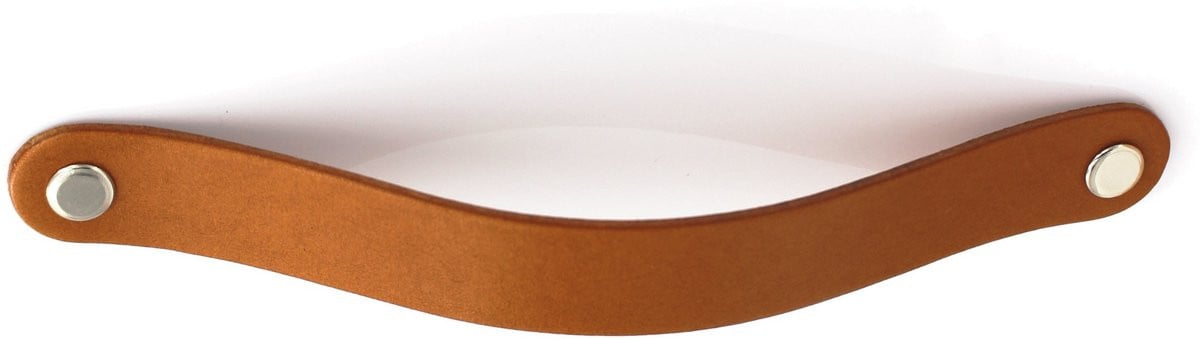 Black Tree 160Z20 Leren Meubelgreep Cognac Handgemaakt Plantaardig Gelooid met Schroeven