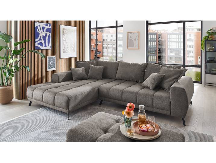 Stoff Ecksofa Couch Abby in L-Form