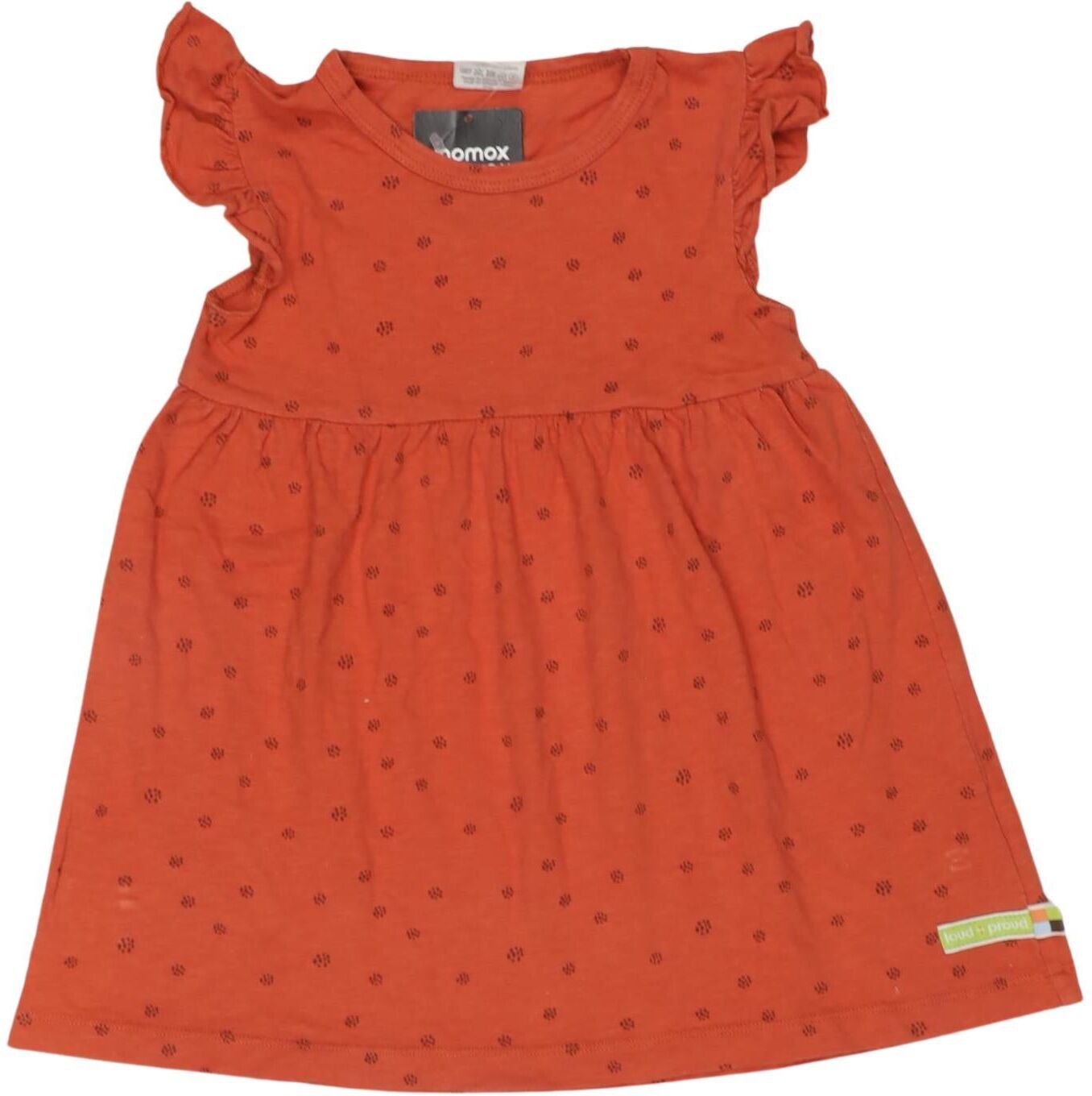 loud + proud Mädchen Kleid, Orange, Gr. EU 104, Baumwolle - Second Hand