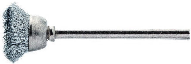 Lessmann Brosse boisseau miniature fil INOX 0,10 mm,⌀ brosse: 15 mm (430322)