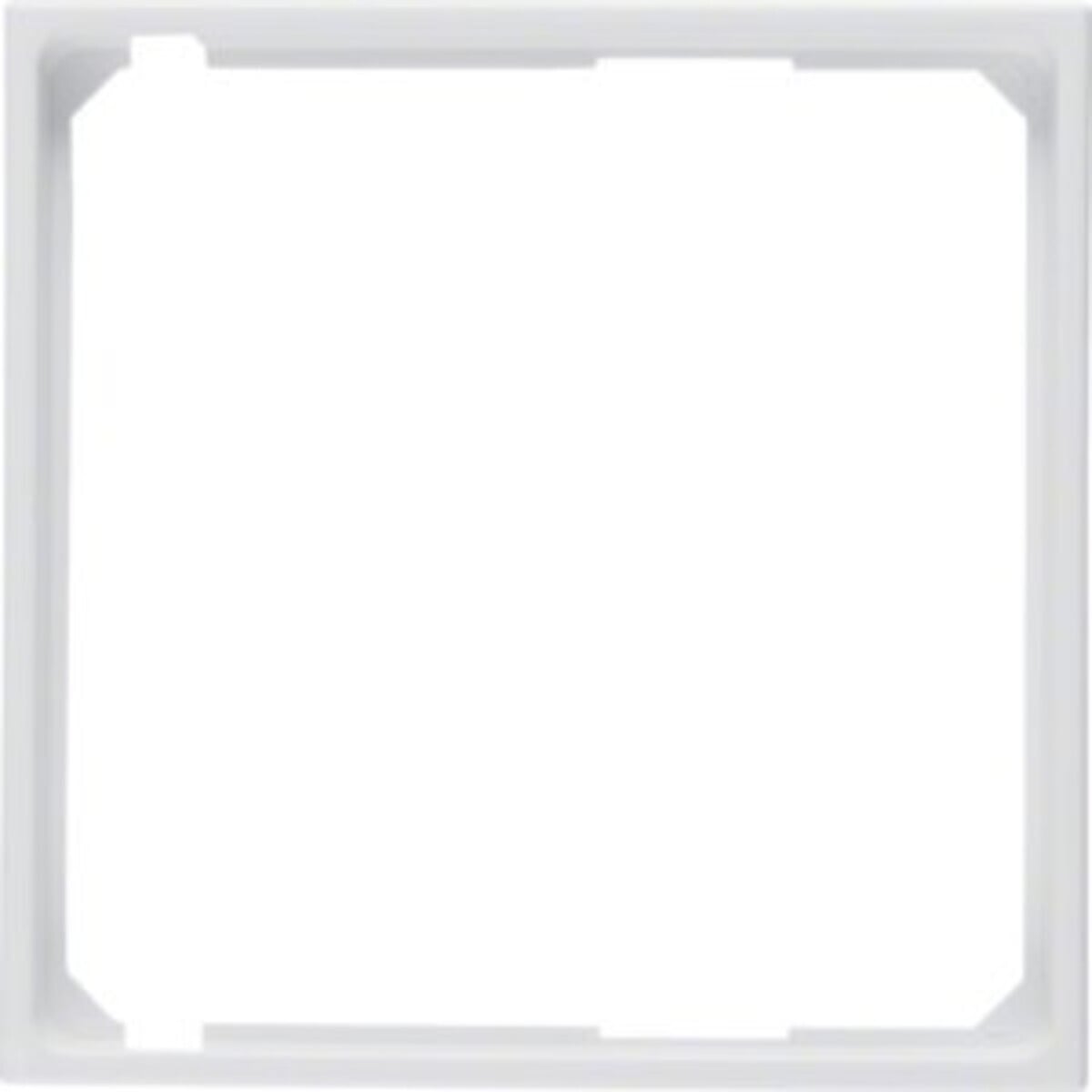 Hager BER S1 Tussenring 11091909, Polarwit, Mat