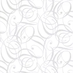 ti-flair 20 Servietten Papier 33x33cm 3-lagig - Servietten mit silbernen Ornamentlinien - elegante Tischdeko Tischservietten Hochzeit Weihnachten Silvester