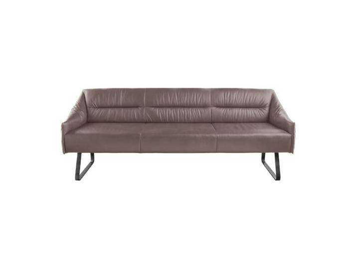 Musterring JustB! SP500 Sitzbank in Leder - Leder Z7725 elephant grey - 232 Modern, Zeitlos