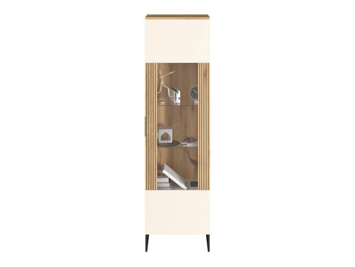 Vitrine King Eichefarben/Kaschmir B: 55,2cm