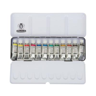 Schmincke Horadam Aquarell, Metallkasten, 12 x 5 ml Tuben
