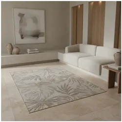 Outdoorteppich VENTOUX, mit Tropen-Motiv, Beige, 80 x 150 cm