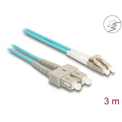 DELOCK LWL Kabel mit Metallarmierung LC Duplex Multimode 3m