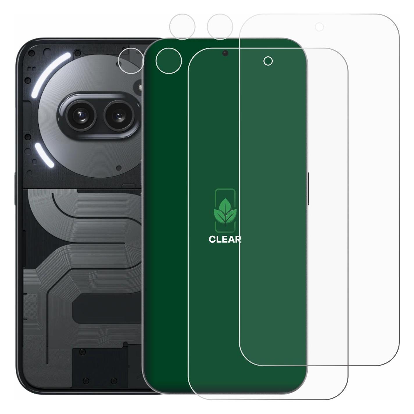 ScreenLeaf Schutzfolie für Nothing Phone (2a) Plus (Display+Kamera) Displayschutz Display Schutz Folie Klar (Nothing Phone (2a)) (6155915)