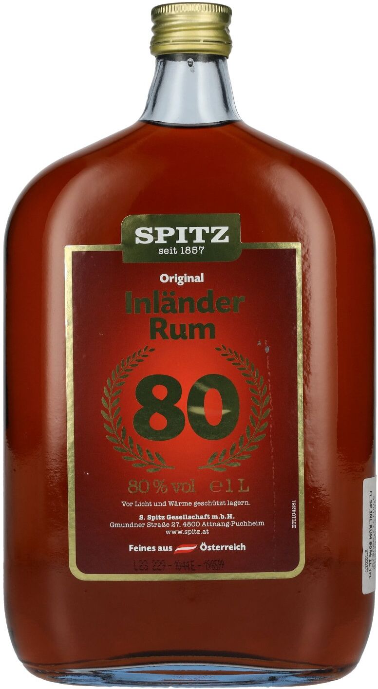Spitz Spirituosen Spitz Inländer Rum 80% Vol. 1l