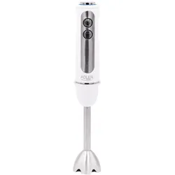 Adler AD 4625w Stabmixer aus Edelstahl, 1500 Watt, Pürierstab mit 5 Stufen und Turbo-Funktion