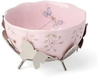 Lenox Butterfly Meadow 25th Anniversary Bowl with Stand