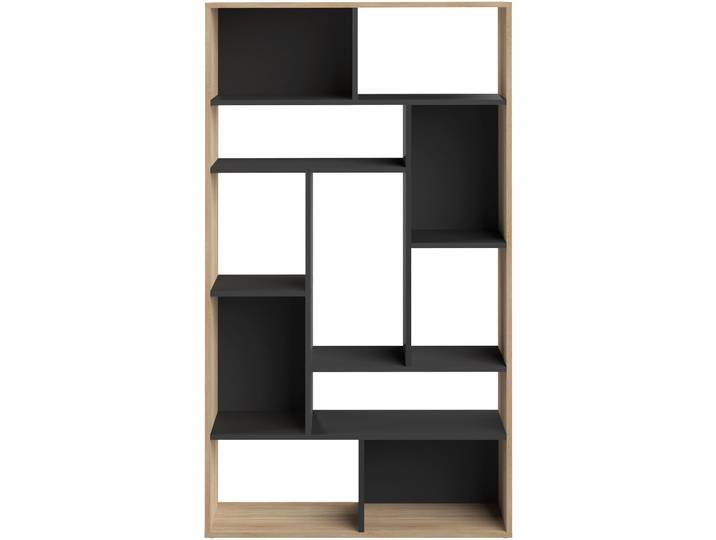 Regal Eber Eiche Dekor, schwarz Holzwerkstoff B 90.8 cm H 162.8 cm