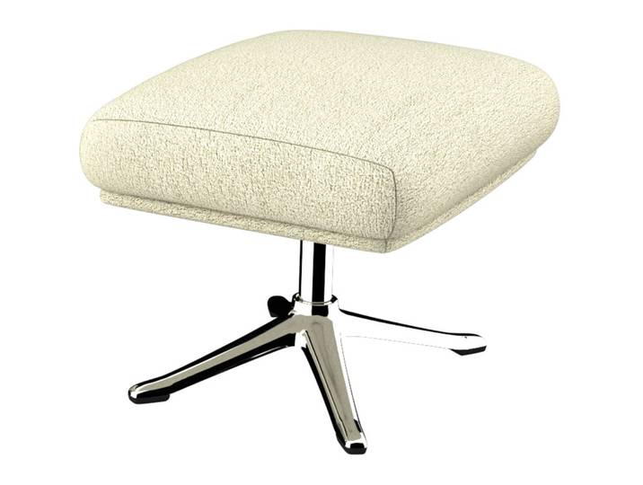 Hocker Halani offwhite Stoff B 41 T 54 H 41 cm - Hocker