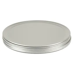 GVK ECO Pizzablech rund aus Aluminium 6 Stück Ø 380 mm