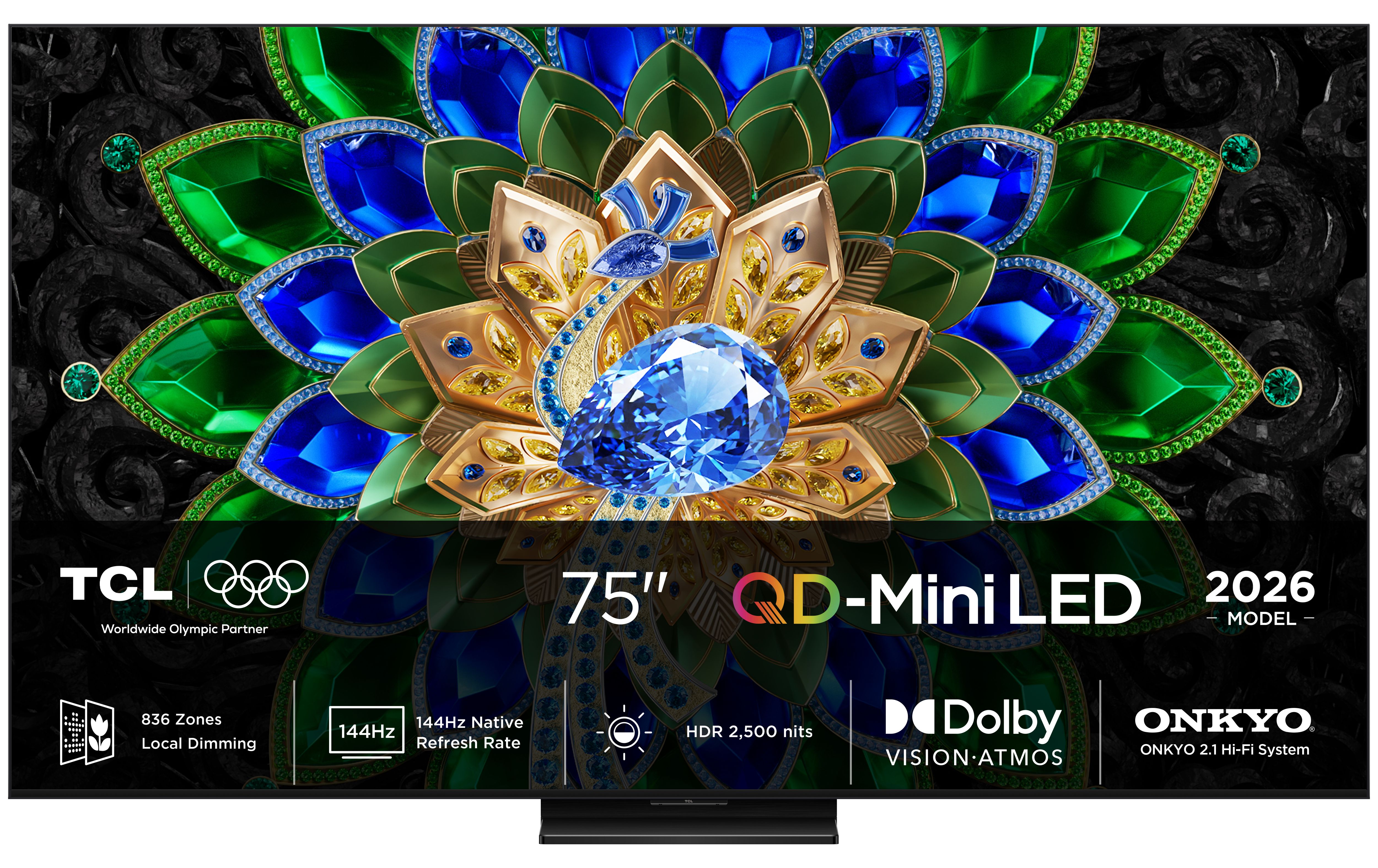TCL 75A400U MiniLed 190,5 cm (75 Zoll) Fernseher 4K Ultra HD VESA 400 x 400 mm